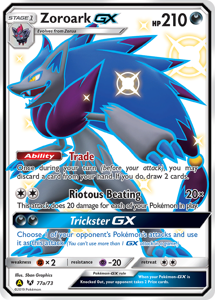 Zoroark GX (77a/73) [Alternate Art Promos] | Dragon's Lair Comics and Fantasy Houston TX