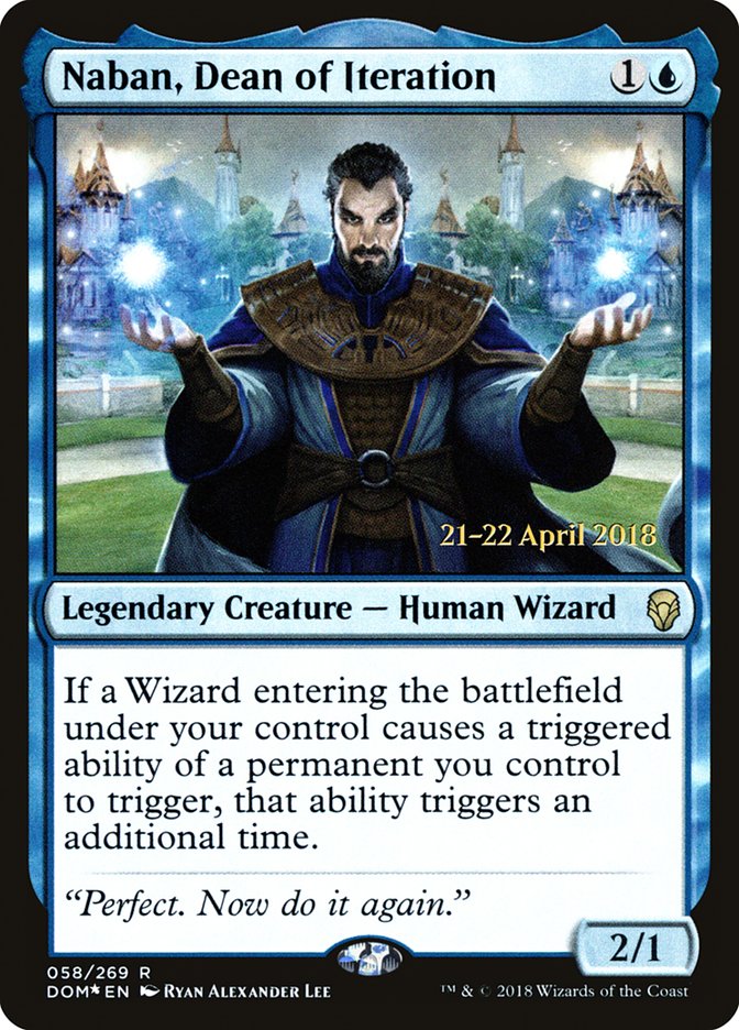 Naban, Dean of Iteration [Dominaria Prerelease Promos] | Dragon's Lair Comics and Fantasy Houston TX