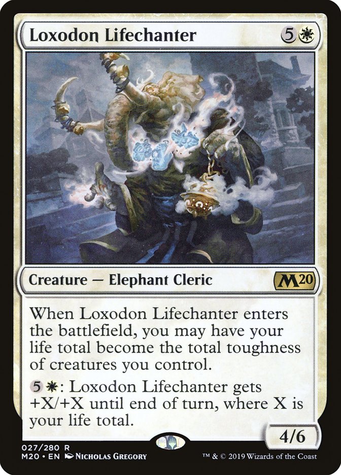 Loxodon Lifechanter [Core Set 2020] | Dragon's Lair Comics and Fantasy Houston TX