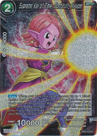 Supreme Kai of Time, Continuity Keeper (Foil) (EX02-03) [Dark Demon's Villains] | Dragon's Lair Comics and Fantasy Houston TX