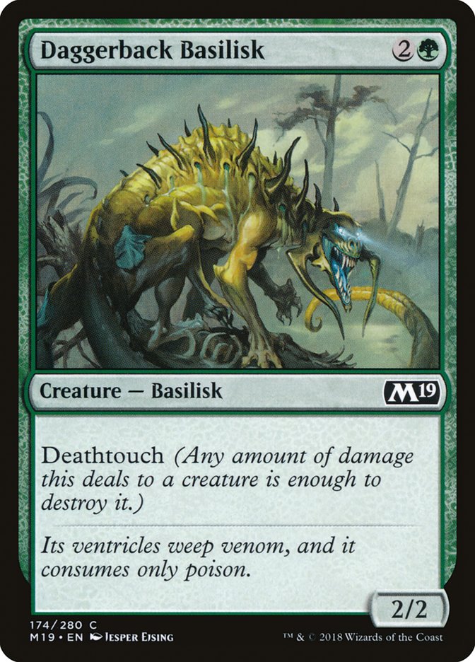 Daggerback Basilisk [Core Set 2019] | Dragon's Lair Comics and Fantasy Houston TX