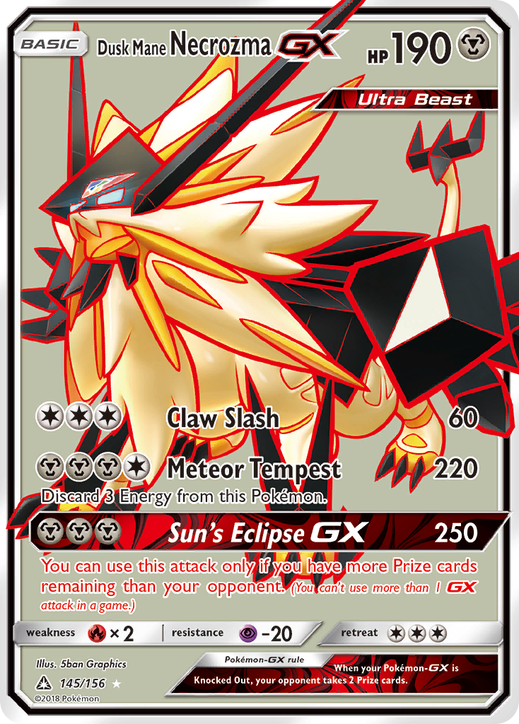 Dusk Mane Necrozma GX (145/156) [Sun & Moon: Ultra Prism] | Dragon's Lair Comics and Fantasy Houston TX