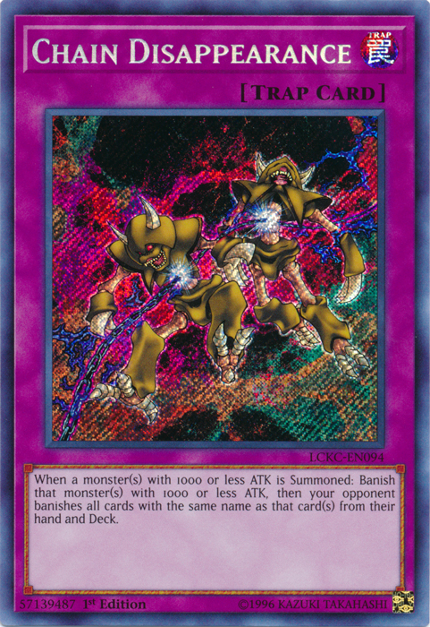 Chain Disappearance [LCKC-EN094] Secret Rare | Dragon's Lair Comics and Fantasy Houston TX