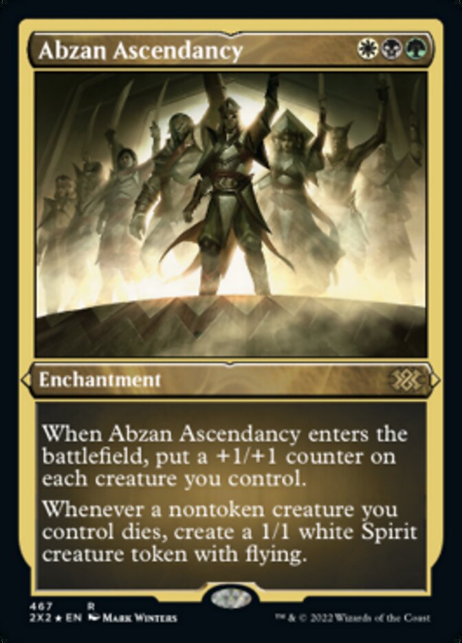 Abzan Ascendancy (Foil Etched) [Double Masters 2022] | Dragon's Lair Comics and Fantasy Houston TX