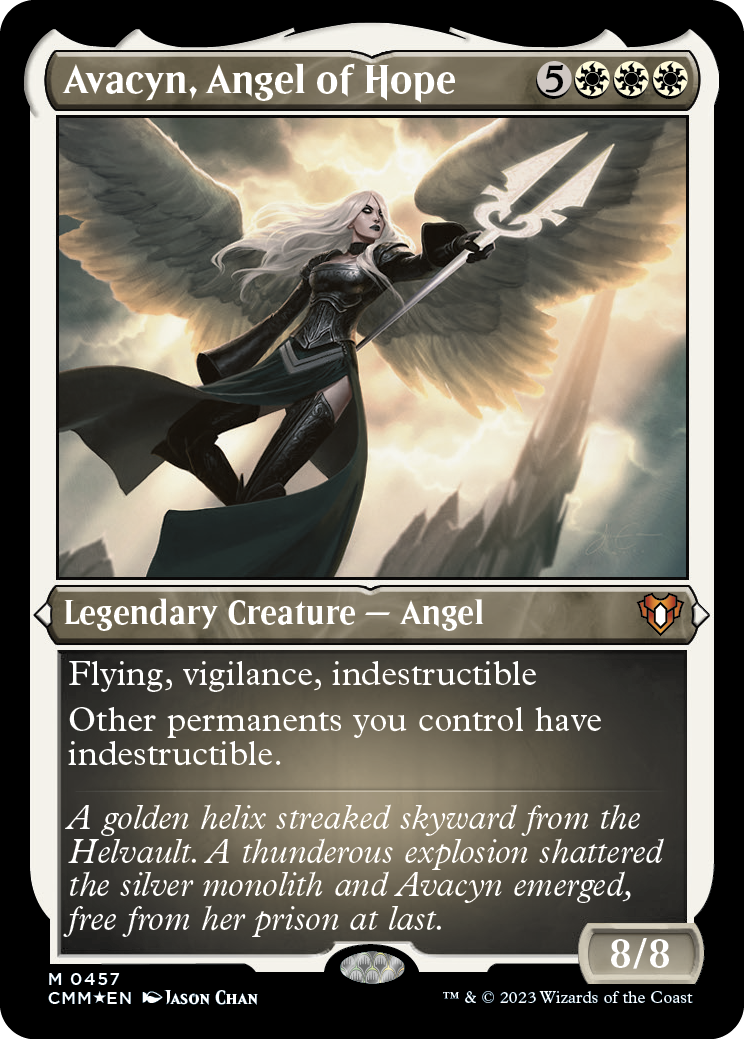 Avacyn, Angel of Hope (Foil Etched) [Commander Masters] | Dragon's Lair Comics and Fantasy Houston TX