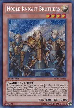 Noble Knight Brothers [PRIO-EN081] Secret Rare | Dragon's Lair Comics and Fantasy Houston TX