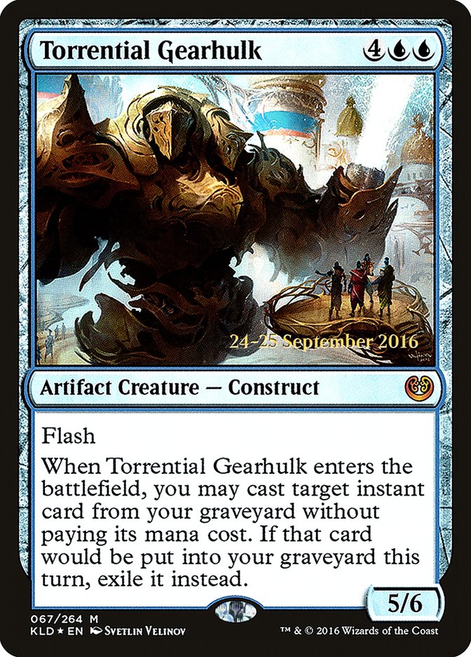 Torrential Gearhulk [Kaladesh Prerelease Promos] | Dragon's Lair Comics and Fantasy Houston TX