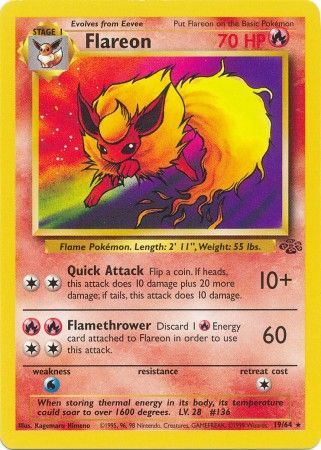 Flareon (19/64) [Jungle Unlimited] | Dragon's Lair Comics and Fantasy Houston TX