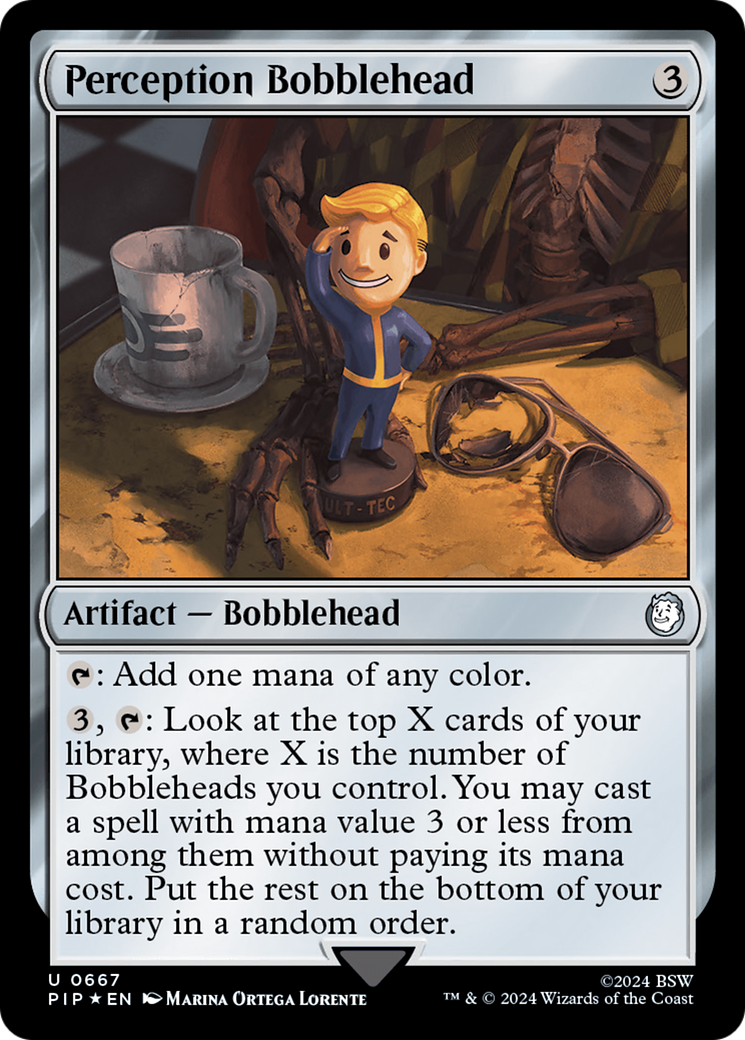 Perception Bobblehead (Surge Foil) [Fallout] | Dragon's Lair Comics and Fantasy Houston TX