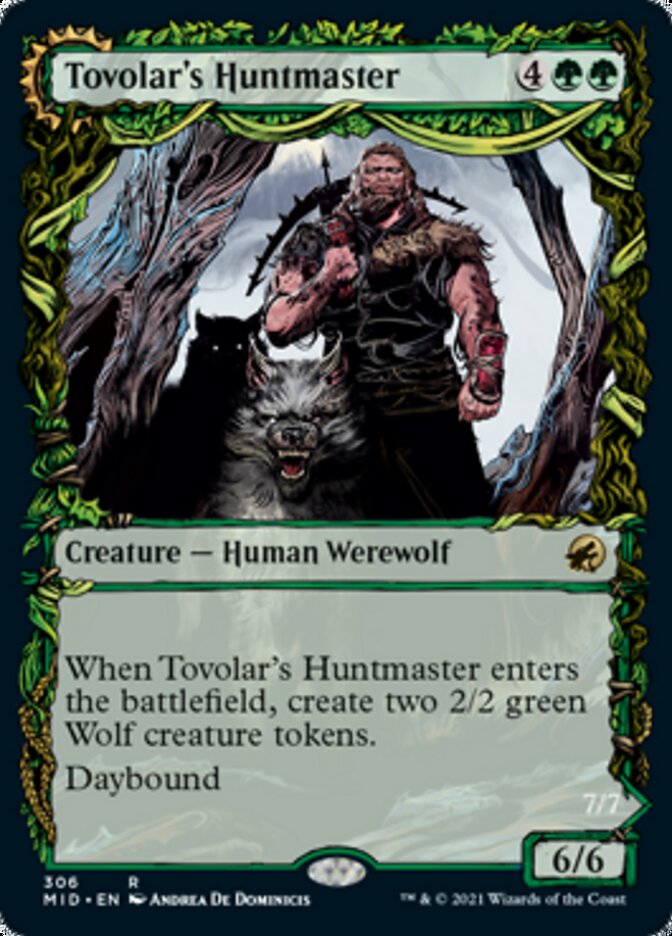 Tovolar's Huntmaster // Tovolar's Packleader (Showcase Equinox) [Innistrad: Midnight Hunt] | Dragon's Lair Comics and Fantasy Houston TX