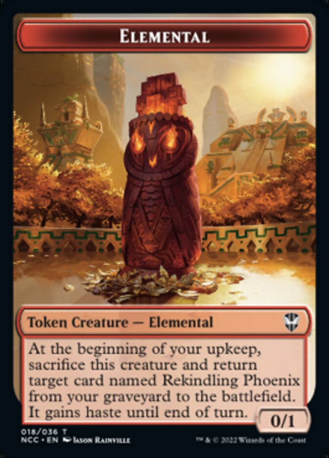 Elemental (018) // Copy Double-Sided Token [Streets of New Capenna Commander Tokens] | Dragon's Lair Comics and Fantasy Houston TX