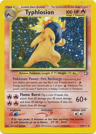 Typhlosion (17/111) [Neo Genesis Unlimited] | Dragon's Lair Comics and Fantasy Houston TX