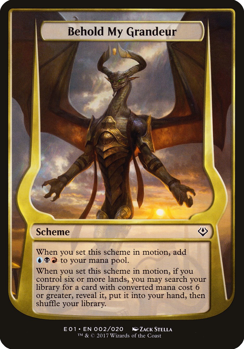 Behold My Grandeur (Schemes) [Archenemy: Nicol Bolas Schemes] | Dragon's Lair Comics and Fantasy Houston TX