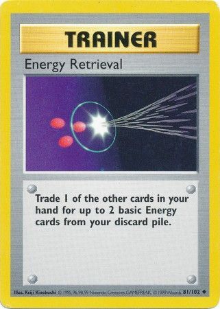 Energy Retrieval (81/102) [Base Set Shadowless Unlimited] | Dragon's Lair Comics and Fantasy Houston TX