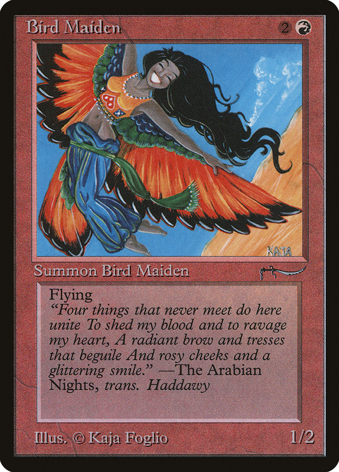 Bird Maiden (Dark Mana Cost) [Arabian Nights] | Dragon's Lair Comics and Fantasy Houston TX