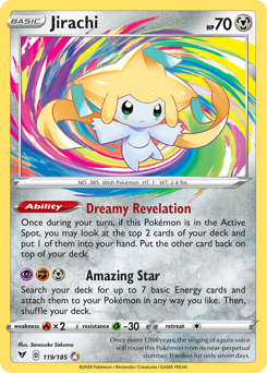 Jirachi (119/185) [Sword & Shield: Vivid Voltage] | Dragon's Lair Comics and Fantasy Houston TX