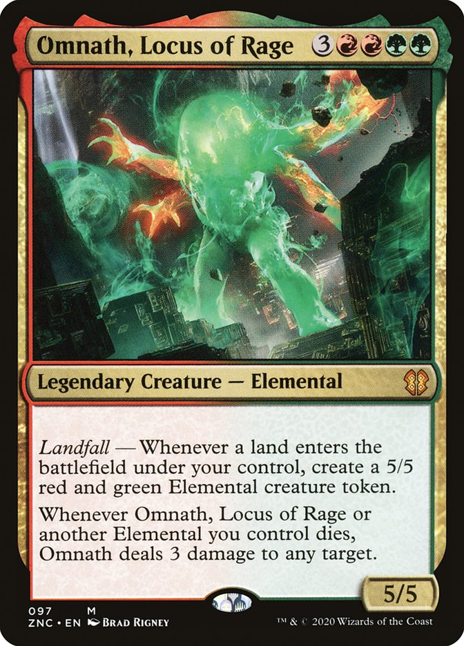 Omnath, Locus of Rage [Zendikar Rising Commander] | Dragon's Lair Comics and Fantasy Houston TX