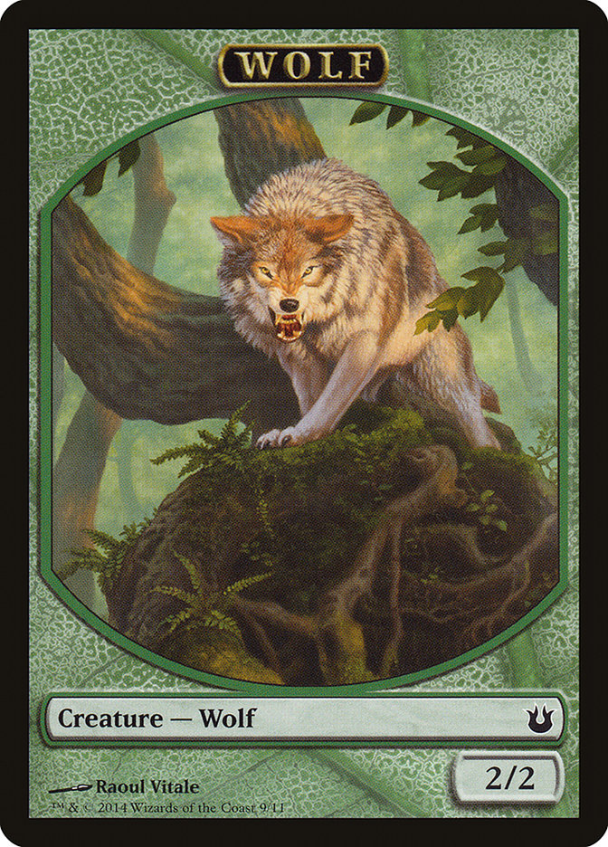 Wolf Token [Born of the Gods Tokens] | Dragon's Lair Comics and Fantasy Houston TX