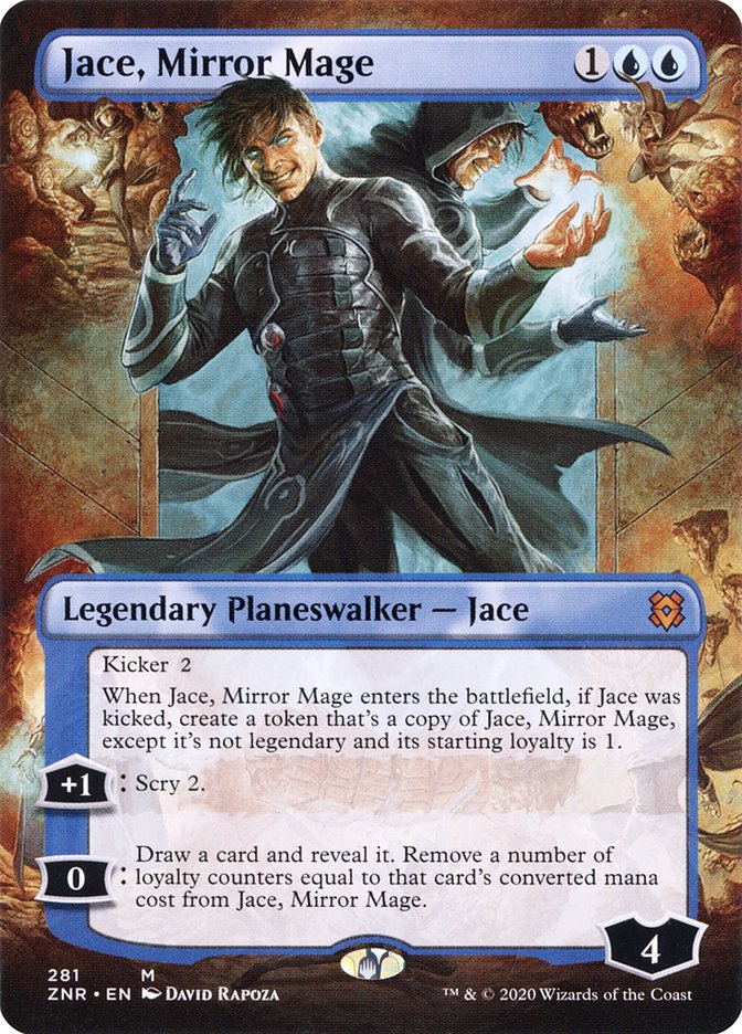 Jace, Mirror Mage (Borderless) [Zendikar Rising] | Dragon's Lair Comics and Fantasy Houston TX