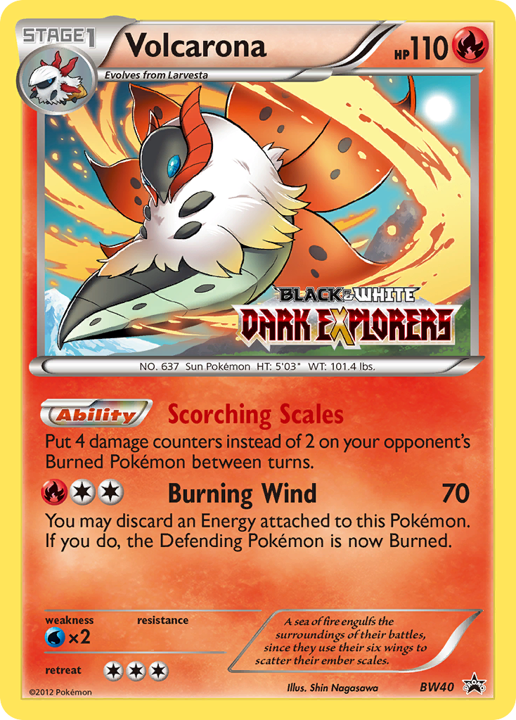 Volcarona (BW40) [Black & White: Black Star Promos] | Dragon's Lair Comics and Fantasy Houston TX