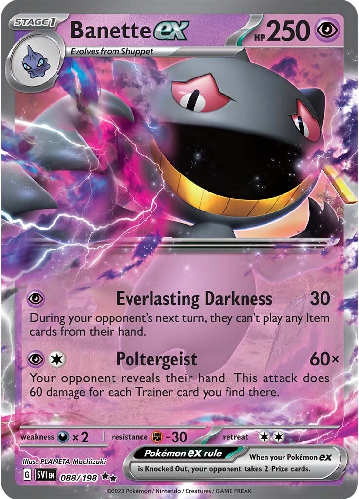 Banette ex (088/198) [Scarlet & Violet: Base Set] | Dragon's Lair Comics and Fantasy Houston TX