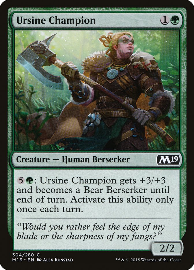 Ursine Champion [Core Set 2019] | Dragon's Lair Comics and Fantasy Houston TX