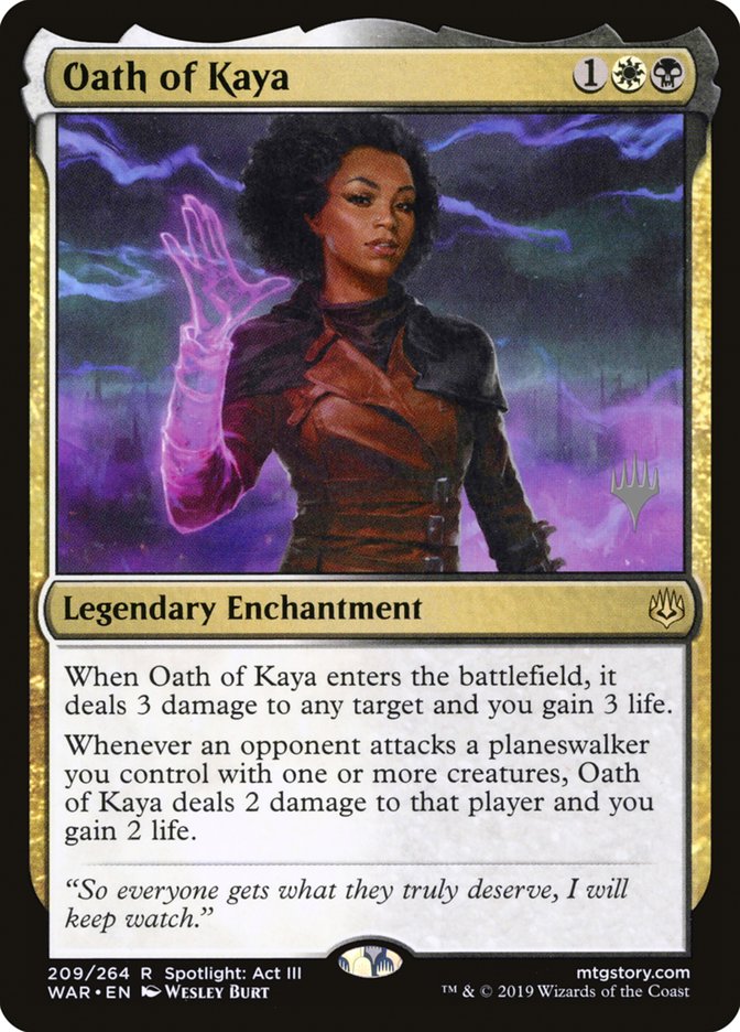 Oath of Kaya (Promo Pack) [War of the Spark Promos] | Dragon's Lair Comics and Fantasy Houston TX