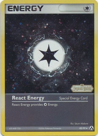 React Energy (82/92) (Stamped) [EX: Legend Maker] | Dragon's Lair Comics and Fantasy Houston TX