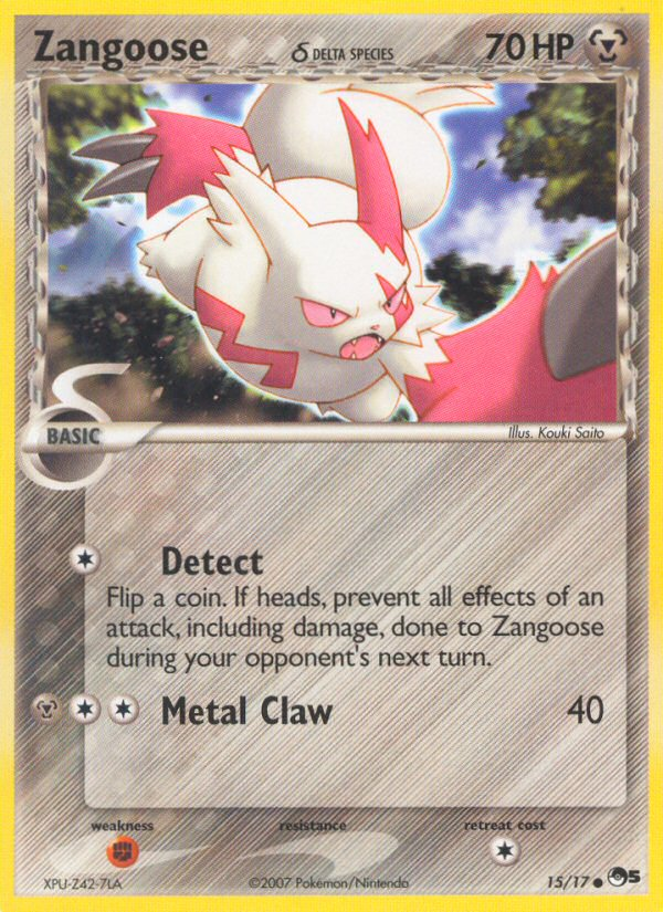 Zangoose (15/17) (Delta Species) [POP Series 5] | Dragon's Lair Comics and Fantasy Houston TX