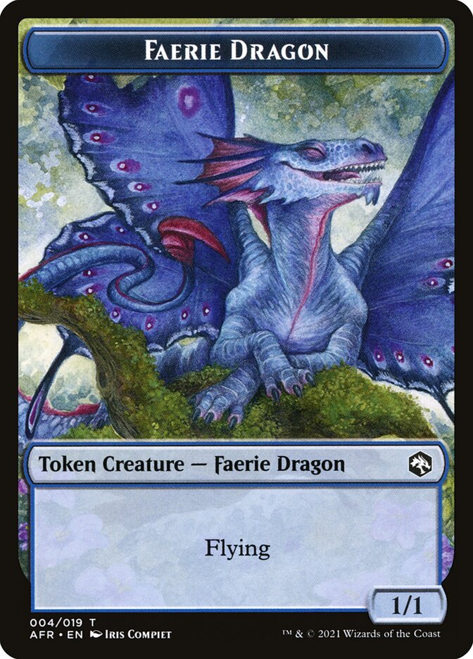 Wolf // Faerie Dragon Double-Sided Token [Dungeons & Dragons: Adventures in the Forgotten Realms Tokens] | Dragon's Lair Comics and Fantasy Houston TX