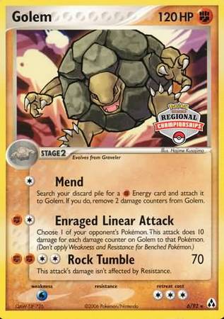 Golem (6/92) (Regional Championship Promo) [EX: Legend Maker] | Dragon's Lair Comics and Fantasy Houston TX