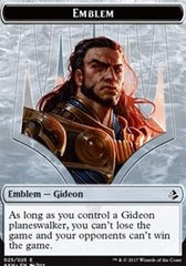 Gideon of the Trials Emblem // Zombie Double-Sided Token [Amonkhet Tokens] | Dragon's Lair Comics and Fantasy Houston TX