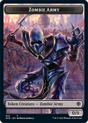 Zombie // Zombie Army Double-Sided Token [Starter Commander Decks] | Dragon's Lair Comics and Fantasy Houston TX