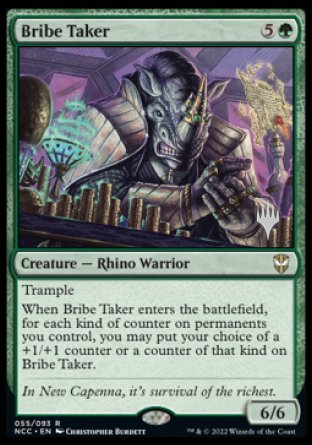 Bribe Taker (Promo Pack) [Streets of New Capenna Commander Promos] | Dragon's Lair Comics and Fantasy Houston TX