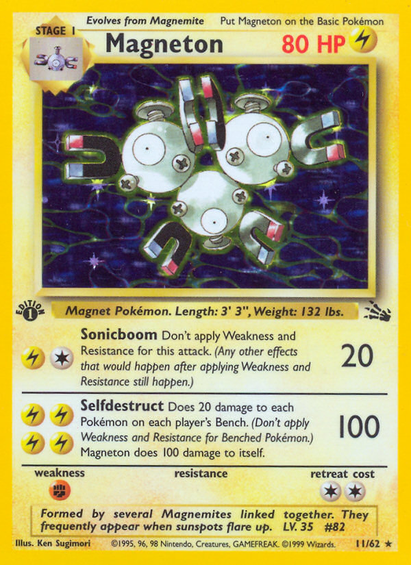 Magneton (11/62) [Fossil 1st Edition] | Dragon's Lair Comics and Fantasy Houston TX