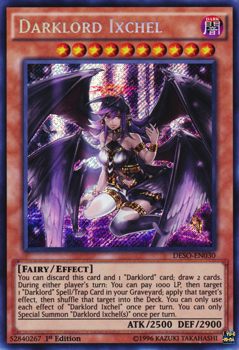 Darklord Ixchel [DESO-EN030] Secret Rare | Dragon's Lair Comics and Fantasy Houston TX