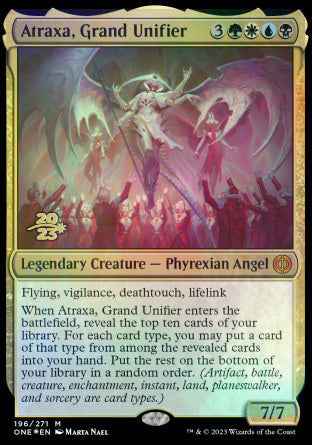 Atraxa, Grand Unifier [Phyrexia: All Will Be One Prerelease Promos] | Dragon's Lair Comics and Fantasy Houston TX