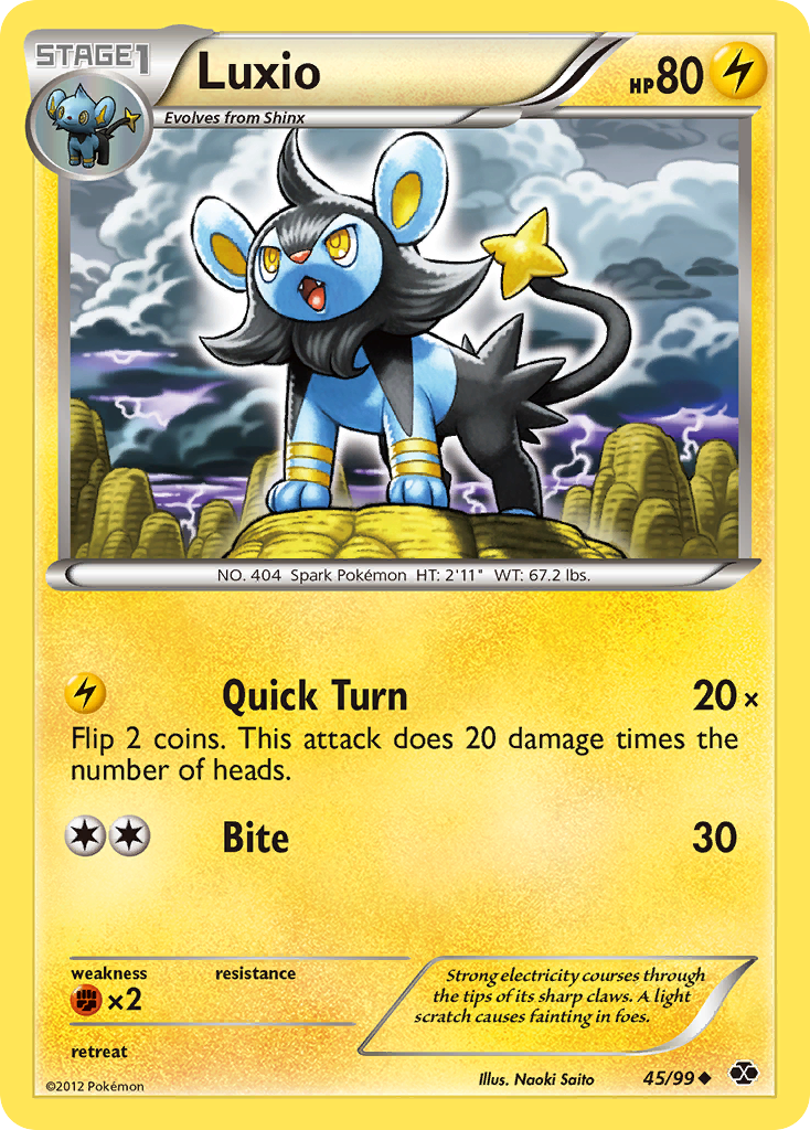 Luxio (45/99) [Black & White: Next Destinies] | Dragon's Lair Comics and Fantasy Houston TX