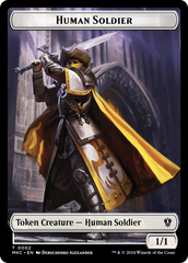 City's Blessing // Human Soldier Double-Sided Token [Murders at Karlov Manor Commander Tokens] | Dragon's Lair Comics and Fantasy Houston TX