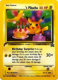 Pikachu (24) (Birthday) [Pikachu World Collection Promos] | Dragon's Lair Comics and Fantasy Houston TX