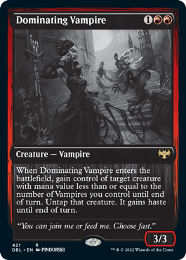 Dominating Vampire [Innistrad: Double Feature] | Dragon's Lair Comics and Fantasy Houston TX