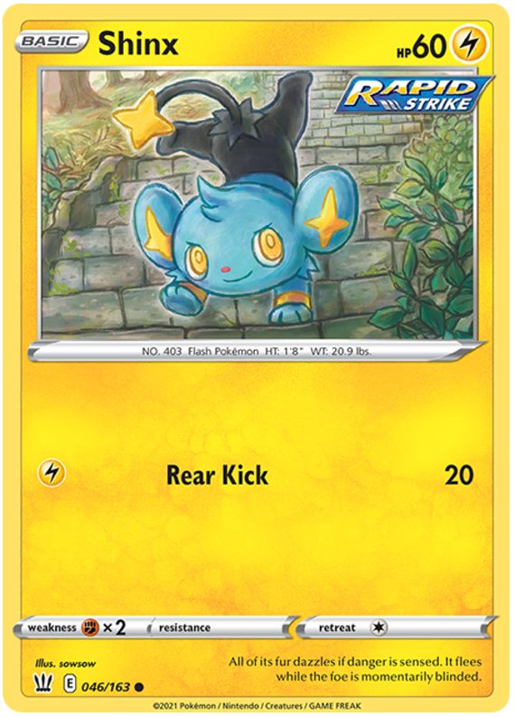 Shinx (046/163) [Sword & Shield: Battle Styles] | Dragon's Lair Comics and Fantasy Houston TX