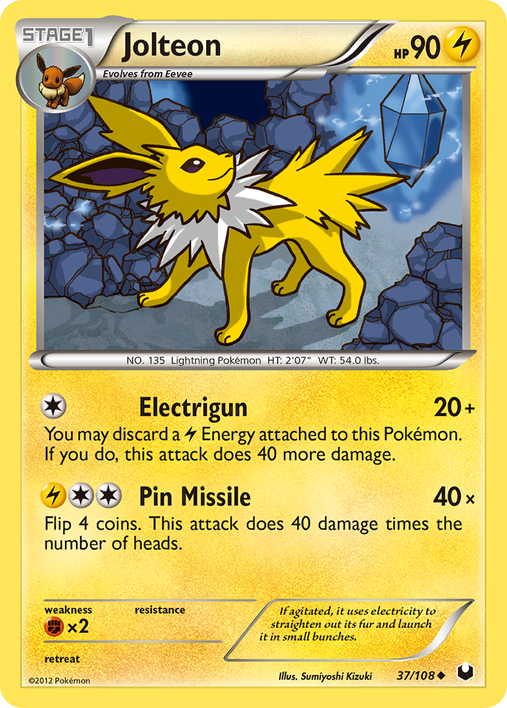 Jolteon (37/108) [Black & White: Dark Explorers] | Dragon's Lair Comics and Fantasy Houston TX