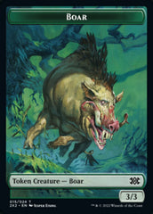 Boar // Vampire Double-Sided Token [Double Masters 2022 Tokens] | Dragon's Lair Comics and Fantasy Houston TX