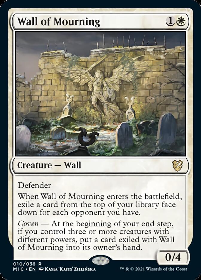 Wall of Mourning [Innistrad: Midnight Hunt Commander] | Dragon's Lair Comics and Fantasy Houston TX