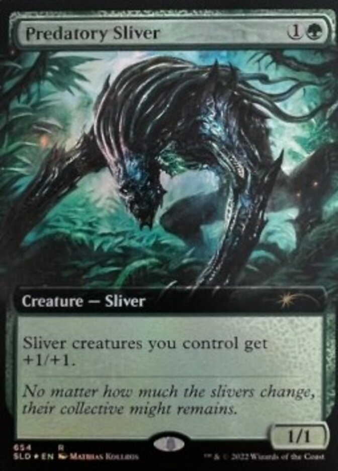 Predatory Sliver (Extended Art) [Secret Lair Drop Promos] | Dragon's Lair Comics and Fantasy Houston TX