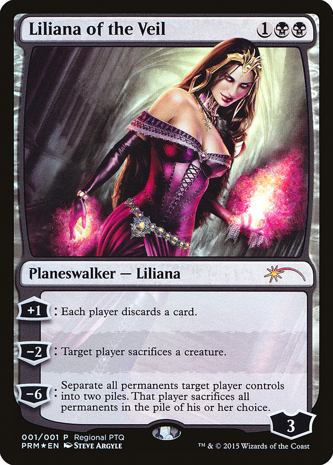 Liliana of the Veil (Regional PTQ) [Pro Tour Promos] | Dragon's Lair Comics and Fantasy Houston TX