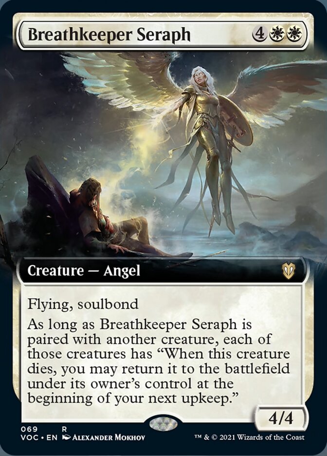 Breathkeeper Seraph (Extended Art) [Innistrad: Crimson Vow Commander] | Dragon's Lair Comics and Fantasy Houston TX