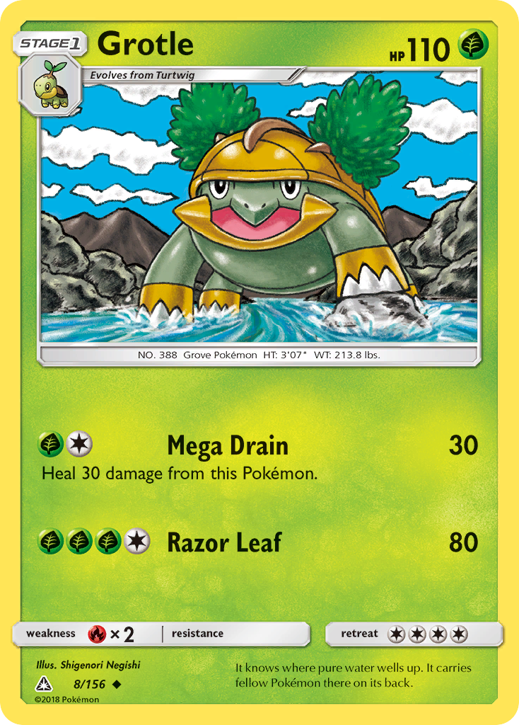 Grotle (8/156) [Sun & Moon: Ultra Prism] | Dragon's Lair Comics and Fantasy Houston TX