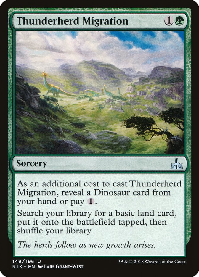 Thunderherd Migration [Rivals of Ixalan] | Dragon's Lair Comics and Fantasy Houston TX